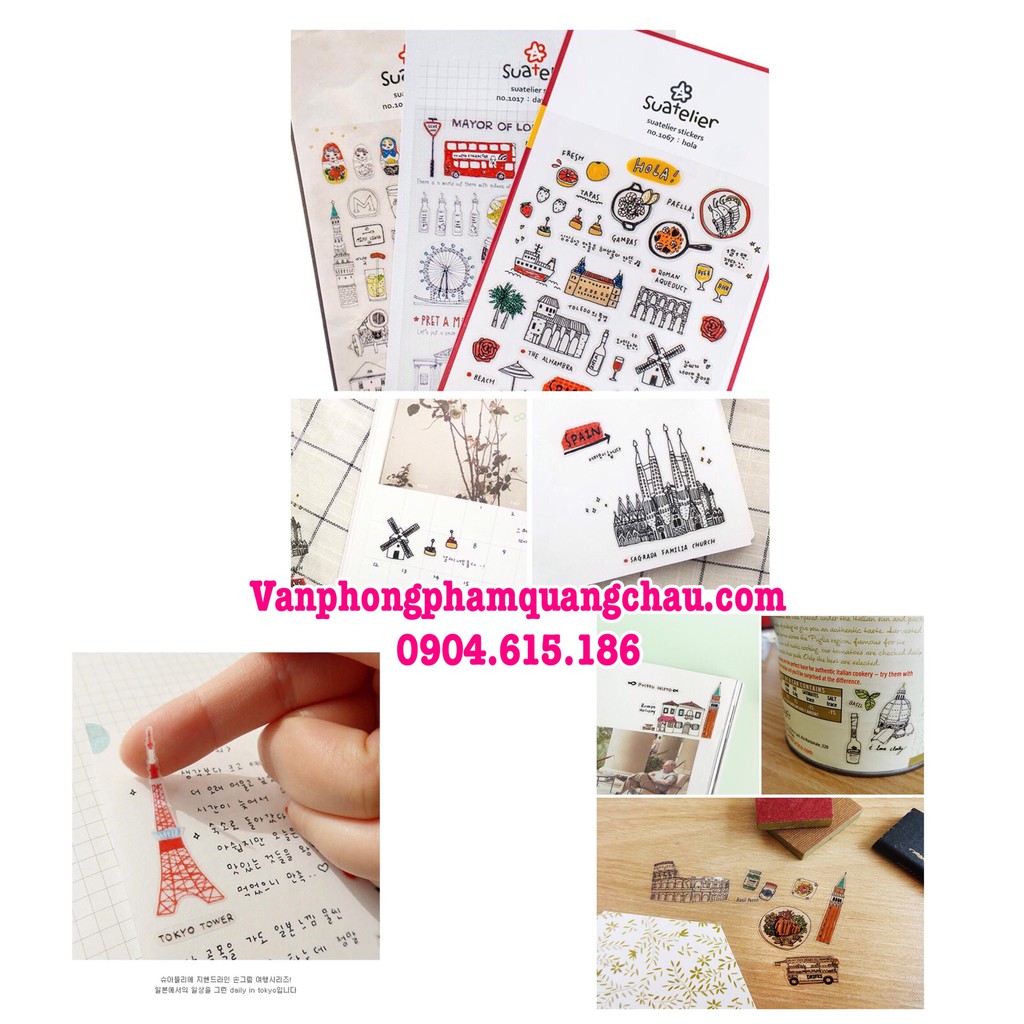 Hình dán trang trí - Sticker Suatelier (01 tấm) | Shopee Việt Nam