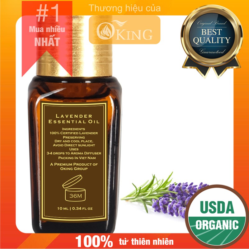 Tinh dầu Oải hương Pháp nguyên chất (True Lavender) 10ml | Oking Việt Nam