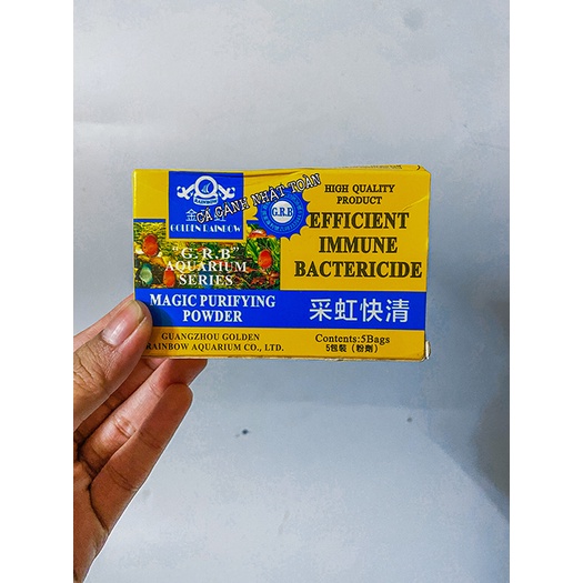 DIỆT RÊU HẠI CHO BỂ CÁ CẢNH GOLDEN RAINBOW HỘP 5 GÓI