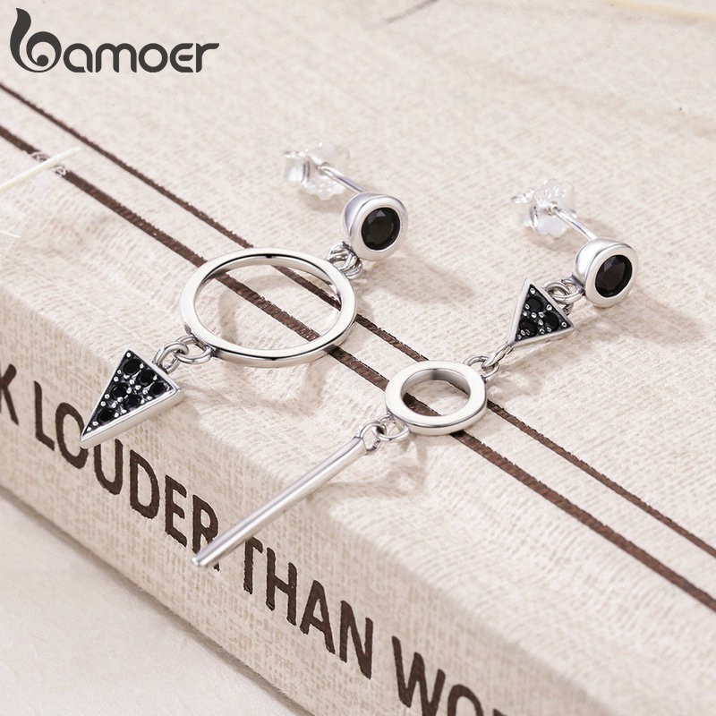 Ảnh Khuyên tai BAMOER bạc 925 thời trang Hàn Quốc 3