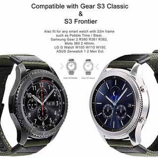 Dây Đeo Đồng Hồ Bằng Nylon 20mm 22mm 41mm 45mm Cho Samsung Galaxy Watch 42 / 46 Mm