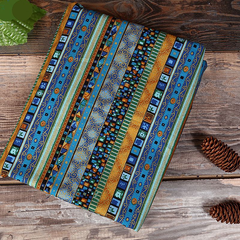 Vải Đồng Batik Nigeria Cotton Cho Khăn Trải Bàn DIY và Trang Trí - Kích thước 45x145cm