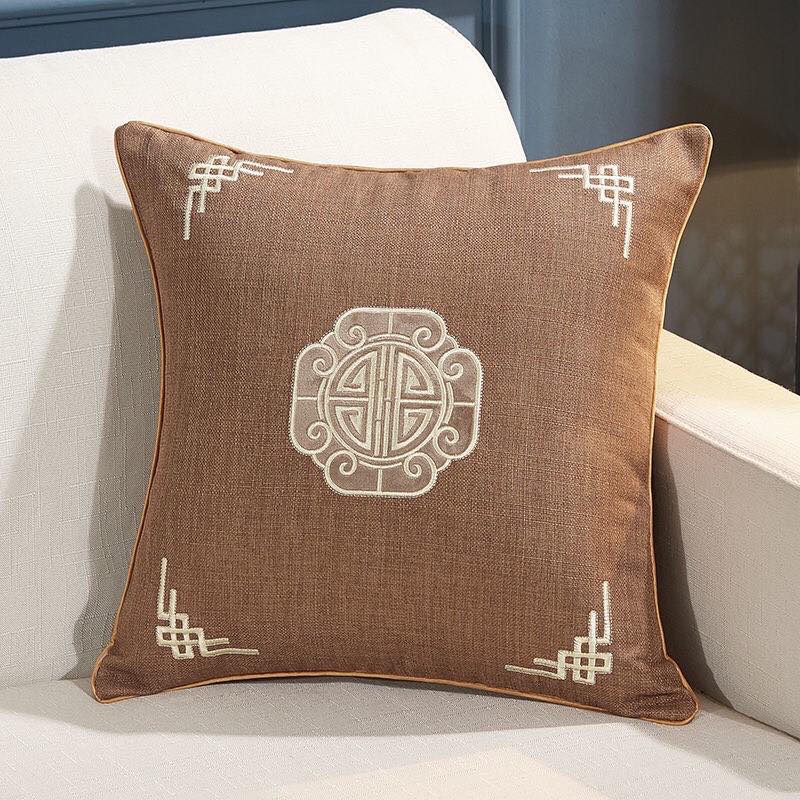 Gối Tựa Sofa Họa Tiết Cổ Điển - Gối Trang Trí Phòng Khách Size 45x45cm - Nhà Shy Home Decor