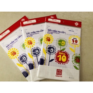 Combo 3 Tập Giấy kiểm tra Cấp 1 Cao Cấp HH