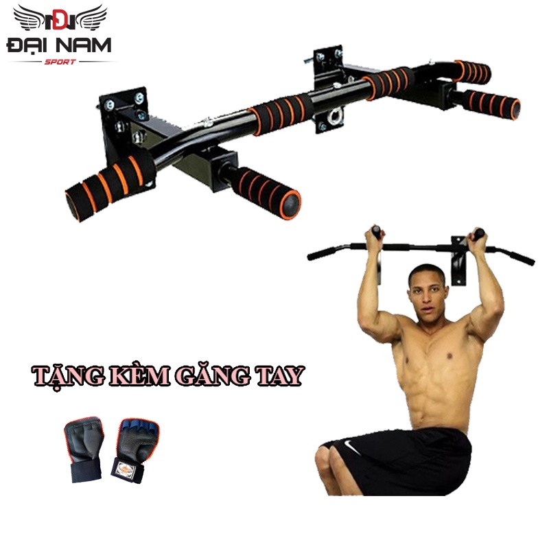 Mô tả Xà Đơn Gắn Tường Treo Tường Đa Năng P90X Có Ốc Treo Bao Cát Đại Nam Sport + Tăng Găng Tay Tập Xà - 4