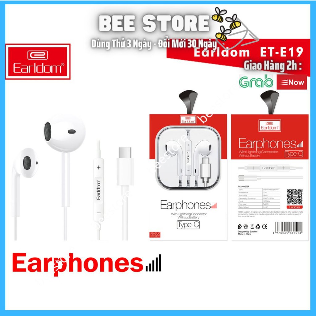 Tai Nghe Earldom E-19 Chân cắm Type C | Shopee Việt Nam