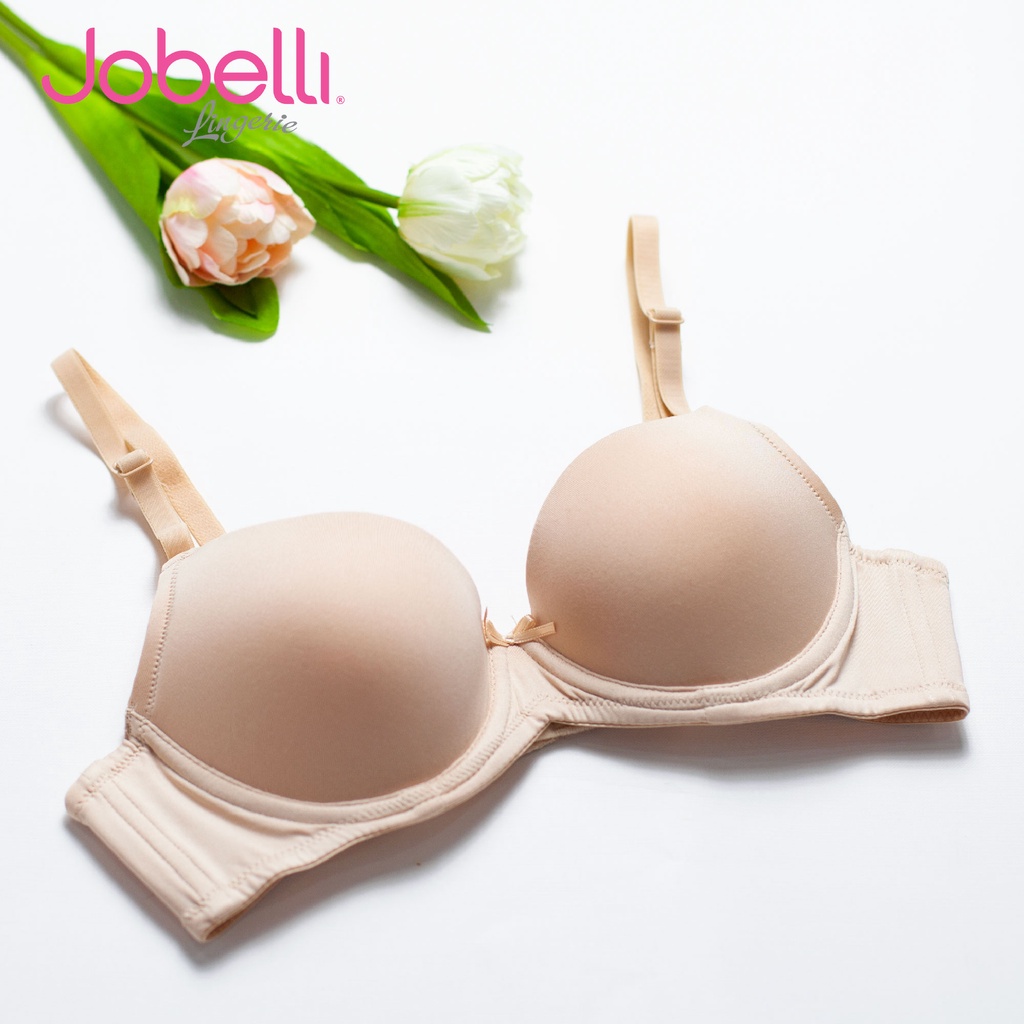 Ảnh Áo ngực nữ trơn, cúp quai xéo lên ôm bầu ngực, mút dày vừa Jobelli A2390 4