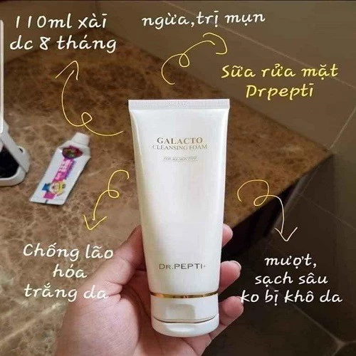 Sữa Rửa Mặt Dr.Pepti Galacto Cleansing Foam – 4