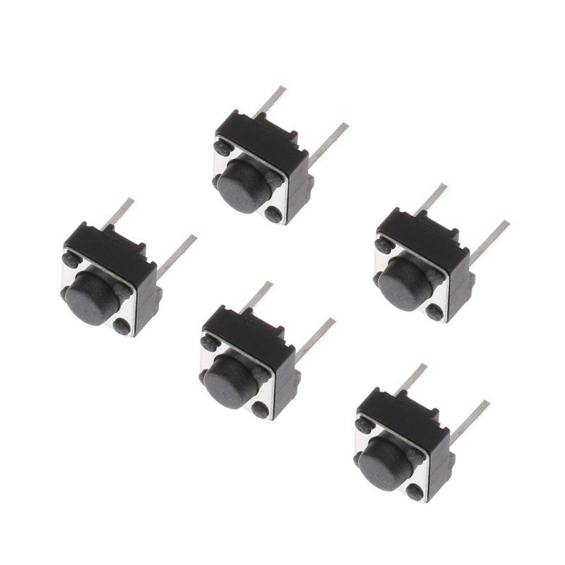 Bộ 100 Công Tắc Nhấn Tạm Thời 6x6x5mm 2 Pin
