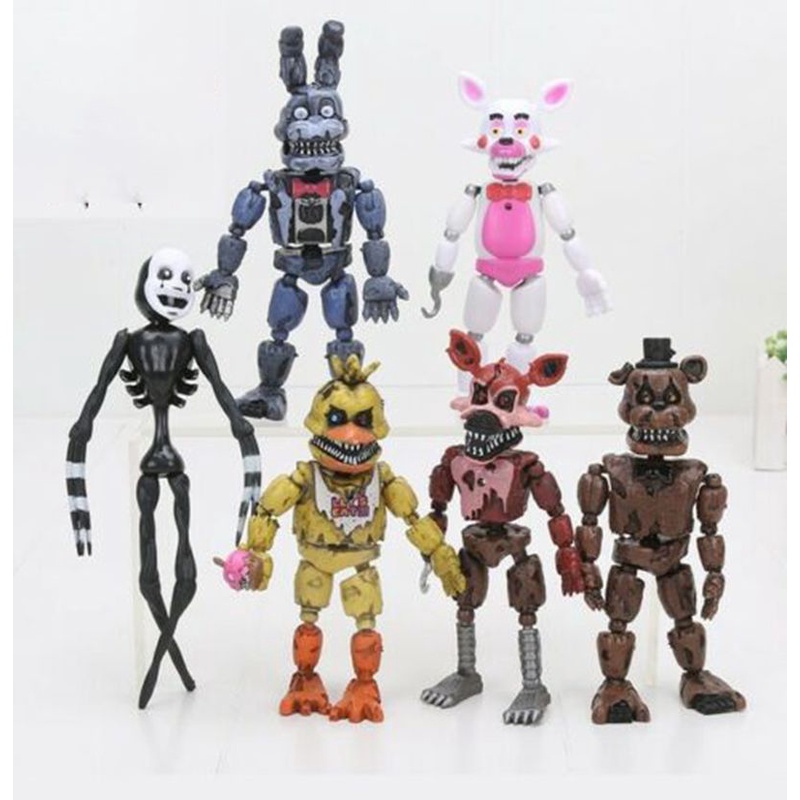 Fnaf Năm Đêm Tại Freddy 's Foxy Chica Bonnie Hình Đồ Chơi Đa Phong Cách Trẻ Em Đồ Chơi Miếng Để Sưu Tập