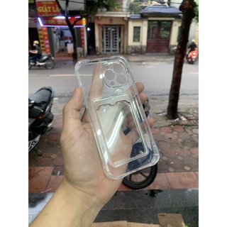 Ốp lưng iPHONE silicon trong kèm ngăn Ví đựng thẻ siêu HOT HIT đủ mã iPhone 6 -> 17 ProMax