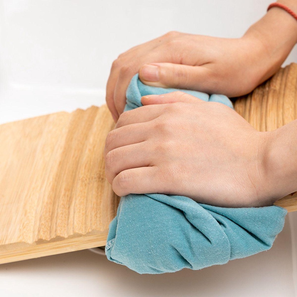 DONOVANQQ Washboard Hướng dẫn sử dụng thân thiện với môi trường Tre dày chống trượt Bảng giặt di động