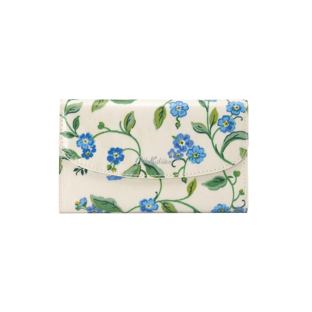 Cath Kidston - Ví cầm tay Foldover Wallet Forget Me Not - 1009897 - Cream
