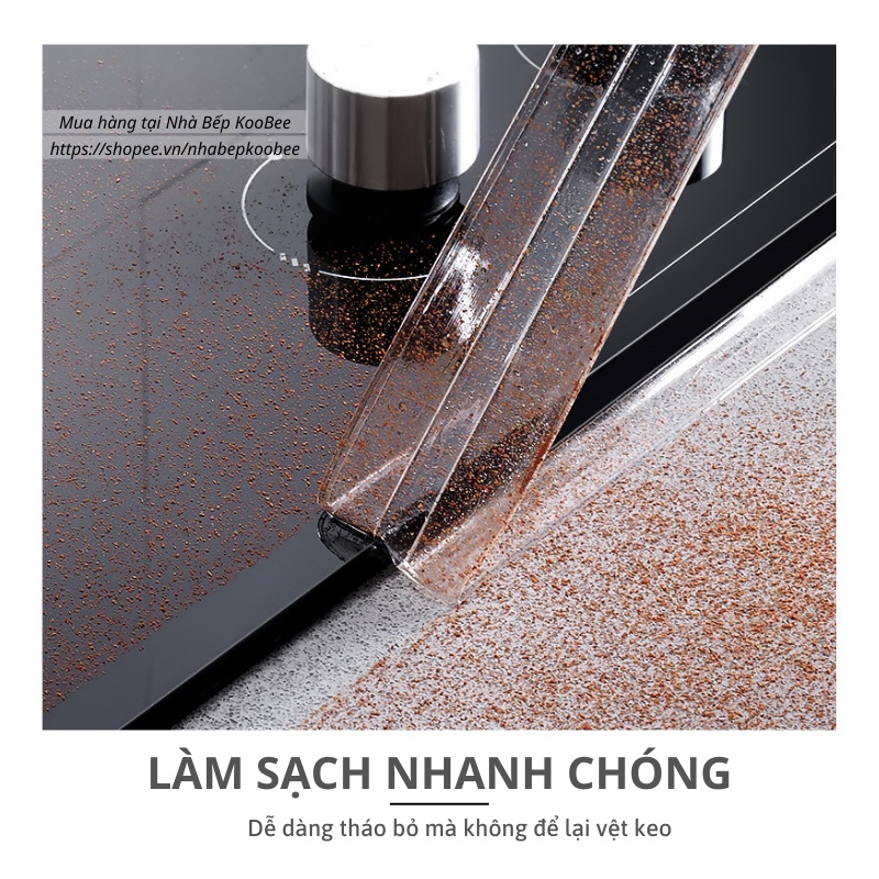 Băng keo dán bếp chống dầu mỡ dán khe hở băng keo chống thấm chống mốc dán mép chịu nước nhiệt độ cao (CSNC06)