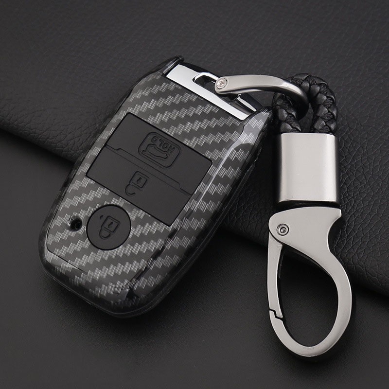 BỌC CHÌA KHÓA KIA SELTOS, KIA CERATO 17 NHỰA ABS CARBON