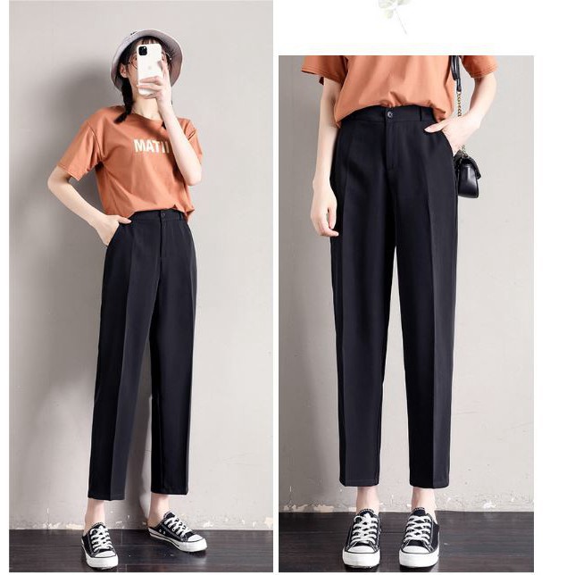 Quần Baggy Cao Cấp vải Đen Trơn Form Dáng Chuẩn QBG89