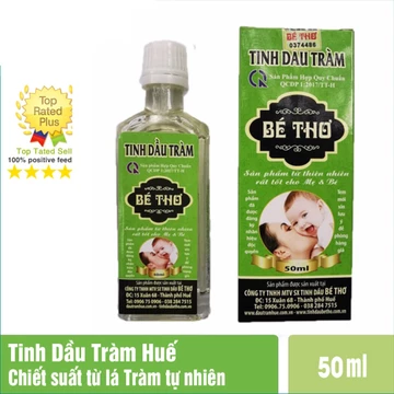 Tinh dầu tràm Huế Bé thơ làm ấm da chống cảm giảm ho ngừa ngạt mũi cho bé - Chai 50ml