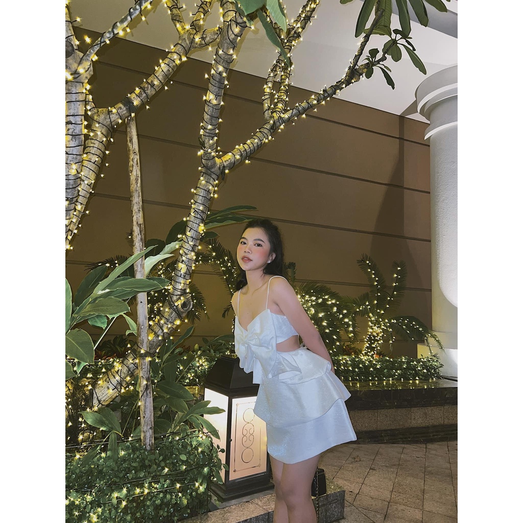ĐẦM DÂY CUT EO 3 MÀU SANG CHẢNH - HOLIDAY DRESS