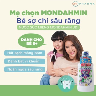 Nước Súc Miệng Cho Trẻ Em 6-15 Tuổi Hương Nho Mondahmin JR. Nhật Bản (Chai 600ml)