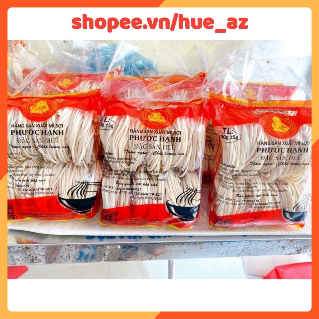 Combo 10 gói bánh canh khô Phước Hạnh Huế (1 gói = 400gram, mẫu bao bì mới)