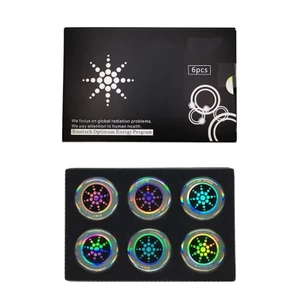 6 Miếng Dán Lá Chắn Lượng Tử Tròn EMF Chống Bức Xạ Điện Thoại Di Động Miếng Dán Paster