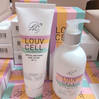 Kem dưỡng trắng da body Louv Cell Crystal Whitening Body Lotion 120ml 250ml
