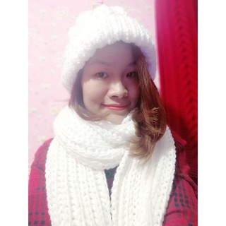 Bộ khăn mũ len đan tay - Sản phẩm handmade cẩn thận từng mũi - Quà tặng thủ công ý nghĩa