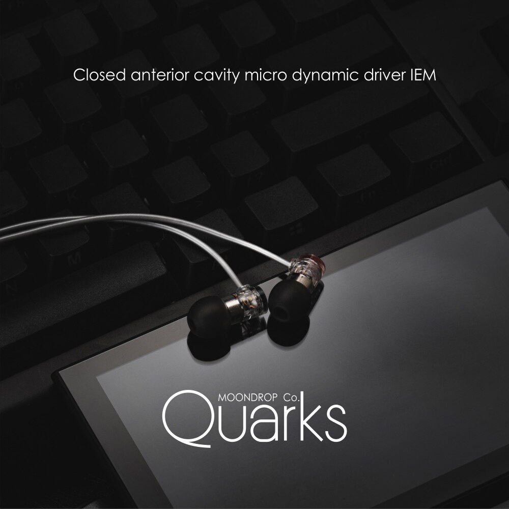 Moondrop QUARKS 6mm Micro Dynamic Driver HiFi In Ear Tai nghe Bass Headplug Tai nghe nhét tai cho ARIA VX