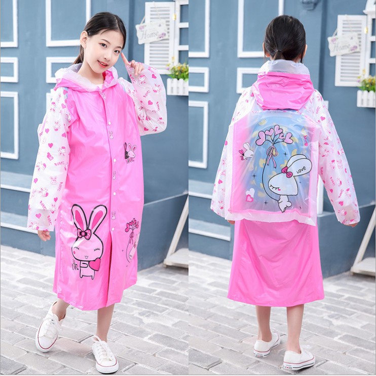 Áo Mưa Cho Bé - Áo Mưa măng tô cho bé Trai Bé Gái 3-12 Tuổi (sỉ hot)