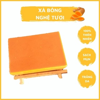 Xà Phòng Nghệ Mịn Da Giảm Mụn Thâm Sạch Nhờn Giảm Hôi Nách Mồ Hôi Cơ Thể  Thiên Nhiên An Toàn 100g
