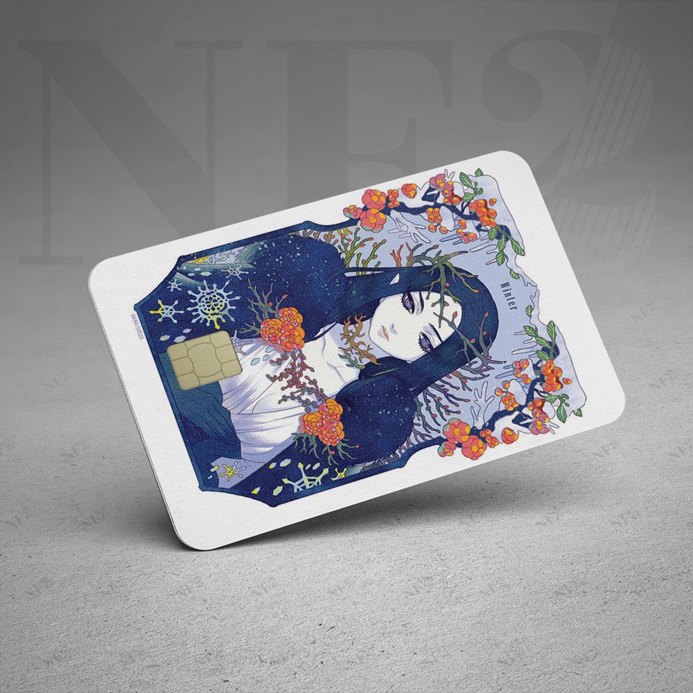 Miếng Dán Trang Trí FOUR SEASONS - DecalSticker Thẻ ATM (Thẻ Chung Cư, Thẻ Xe, Debit, Credit) NF2