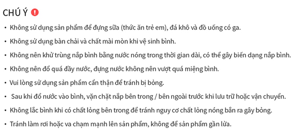 Bảo hành bình giữ nhiệt LocknLock