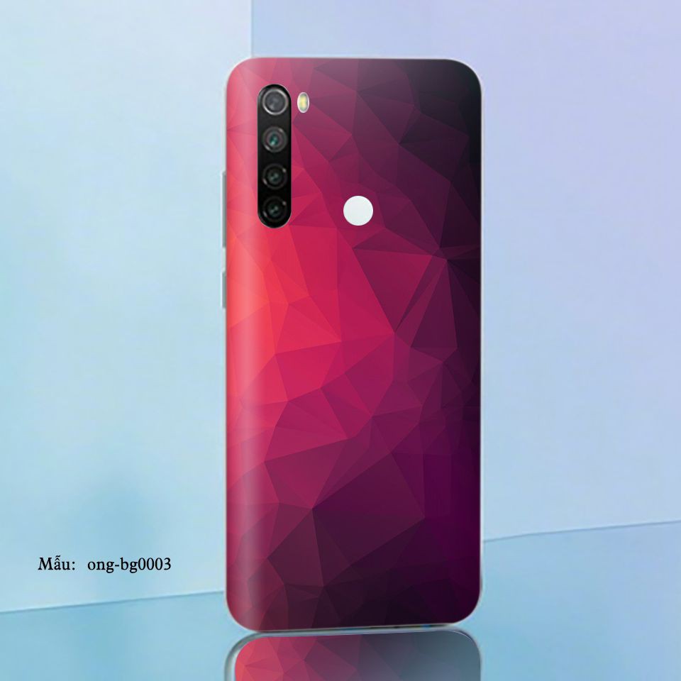 Miếng dán skin cho các dòng điện thoại Xiaomi Mi6 - Mi7 - Mi8 - Mi9 in hình vân kim cương nhiều màu sắc cực đẹp
