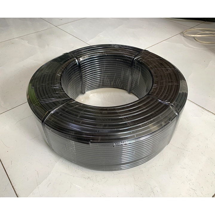 Cuộn 200m - NHỰA NGUYÊN SINH Ống dây PE/LDPE 6mm (5x7mm, cứng dẻo, không phải PVC mềm) - dây 6li loại tốt (kích cỡ 5*7)