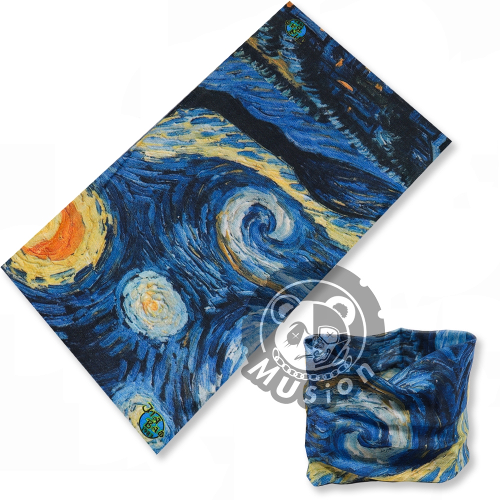 Khăn đa năng Musion mẫu Van Gogh đi phượt chống UV chống bụi