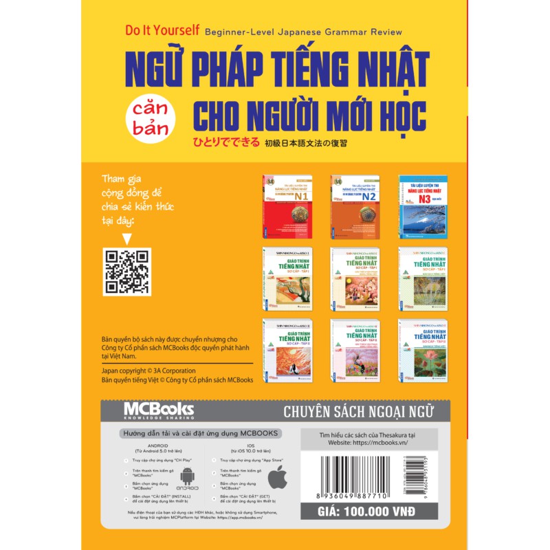 Sách - Ngữ Pháp Tiếng Nhật Căn Bản Dành Cho Người Mới Học
