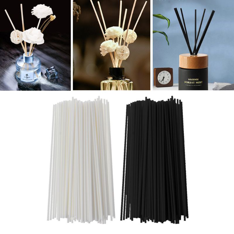 Set 100 que bằng sợi dùng khuếch tán tinh dầu dễ sử dụng 19cmx3mm