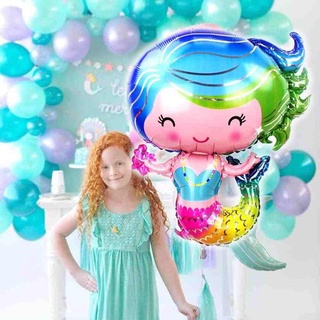 Bóng tráng nhôm hình nàng tiên cá size bé chibi 7 màu