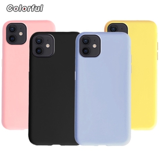 Ốp Điện Thoại Silicon Mềm Màu Trơn Cho iPhone 12Promax XSMax XS XR 5 5s 6 6s 7 8 Plus 11 Promax 11 Pro 12Mini SE 2020