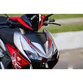 Tem Rời Dán Xe Winner X Mẫu Chỉ Đỏ Trắng Đen Cực Hot, Hàng 3 Lớp Chất Lượng Cao Không Bay Màu .Team Decal