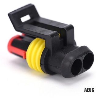 Bộ 10 đầu nối dây điện 2 pin chống nước cho xe ô tô