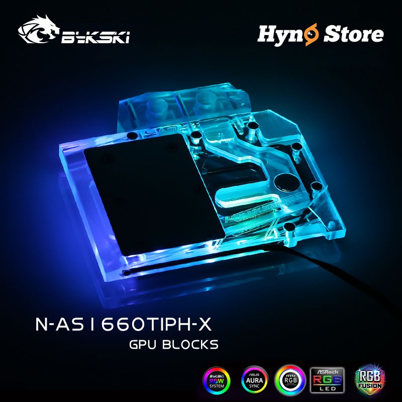 Block VGA Bykski N-AS1660TIPH-X Asus 1660Ti Tản nhiệt nước custom ...