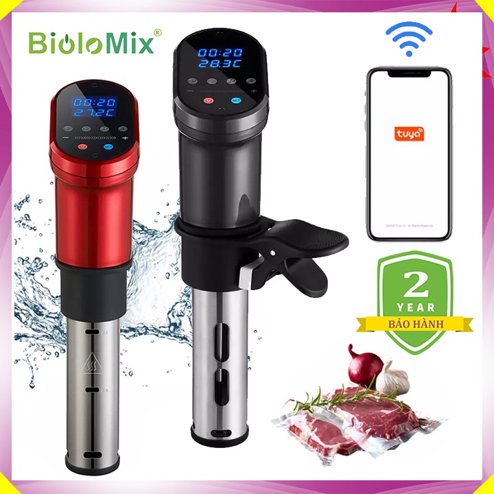 Máy nấu chậm cao cấp Sous Vide BioloMix SV-1900 màn hình LED, công suất ...