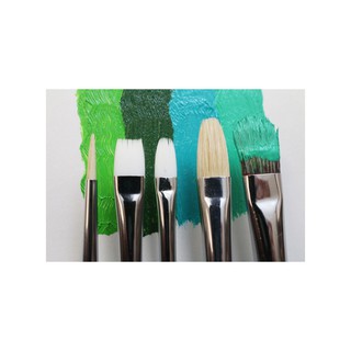 Cọ vẽ màu dầu Mont Marte mẫu 3 bộ 5 cọ - COLORMATE