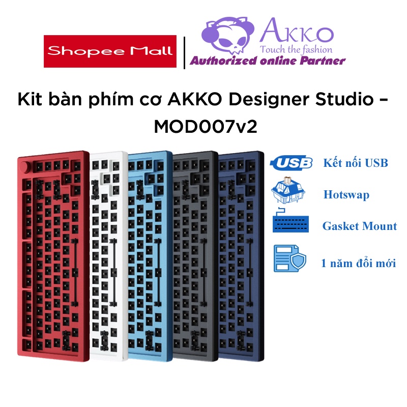 [Mã BMLTB35 giảm đến 35K đơn 99K] Kit bàn phím cơ AKKO Designer Studio – MOD007 v2