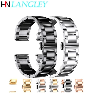 Dây Đeo Đồng Hồ Thay Thế Bằng Thép Không Gỉ 16mm 18mm 20mm 21mm 22mm 23mm 24mm 26mm