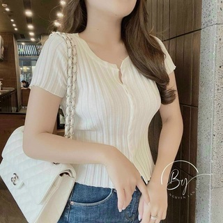 Áo Len Tăm Mỏng Mongtoghi Nhiều Khuy 348