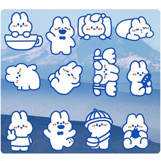 Sticker Gấu Béo - Thỏ: \