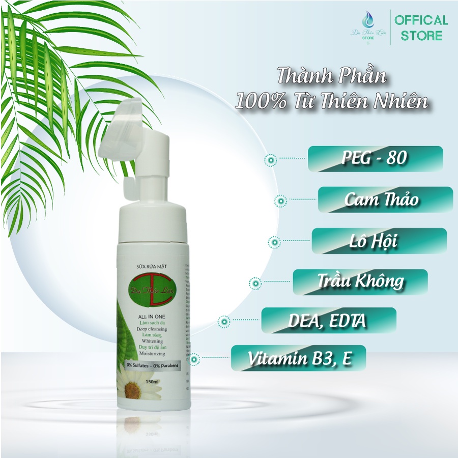 Mô tả Sữa rửa mặt Dạ Thảo Liên 150ml giúp làm sạch sâu, ngăn ngừa mụn - 2