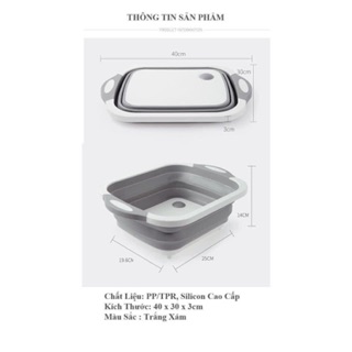 Bộ thớt kèm chậu 2 in 1